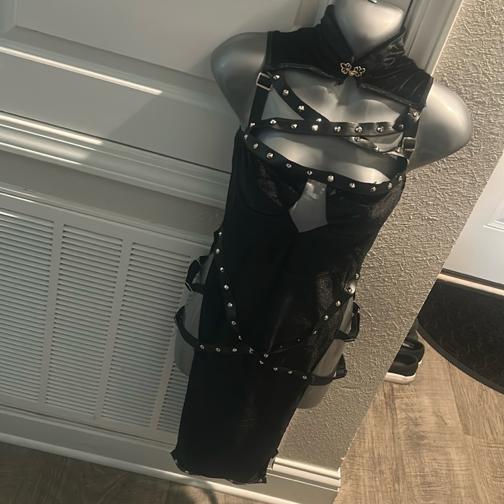 Black Strappy Women's Intimate Dress